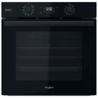 Духова шафа Whirlpool електрична, 71л, A+, дисплей, конвекція, телескопічні напрямні, пара, чорний