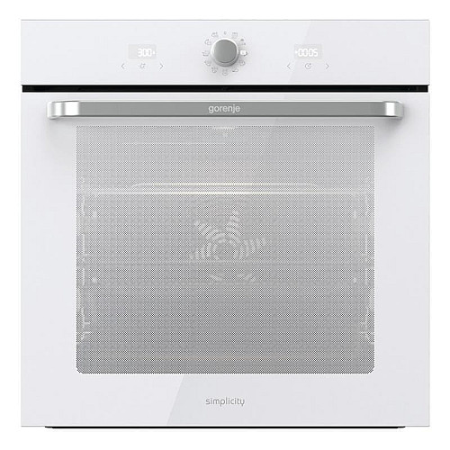 Духова шафа Gorenje електрична, 77л, A, пара, дисплей, макс.темпер.-300,  білий