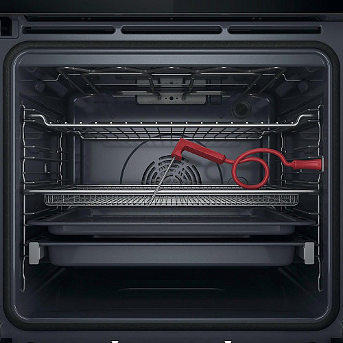 Духовой шкаф Whirlpool электрический, 73л, A+, дисплей, конвекция, пиролиз, телескопические направляющие, черный