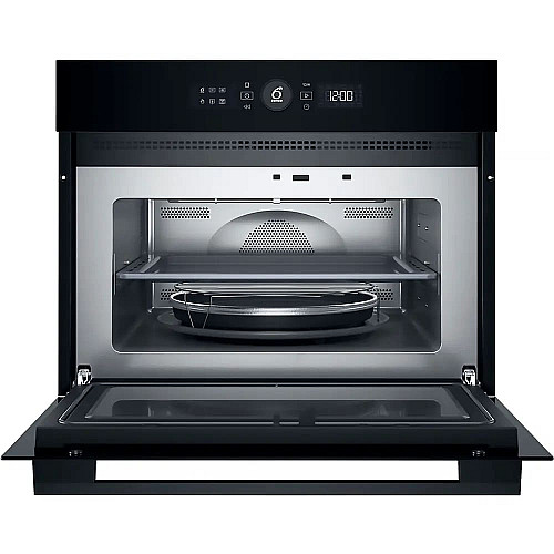 Духовой шкаф Whirlpool электрический компактный, 40л, дисплей, конвекция, ф-ция микроволн, черный