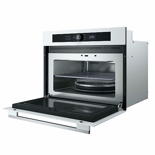 Духовой шкаф Whirlpool электрический компактный, 40л, дисплей, конвекция, ф-ция микроволн, белый