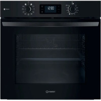 Духова шафа Indesit електрична, 71л, A+, дисплей, конвекція, чорний