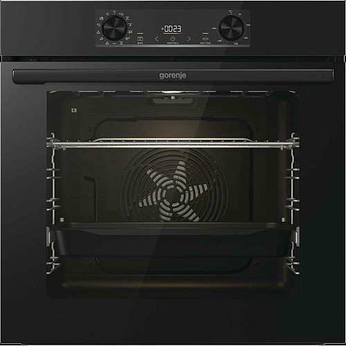 Духовой шкаф Gorenje электрический, 77л, A+, дисплей, IconLed, пиролиз, готов. на разных уровнях, черный
