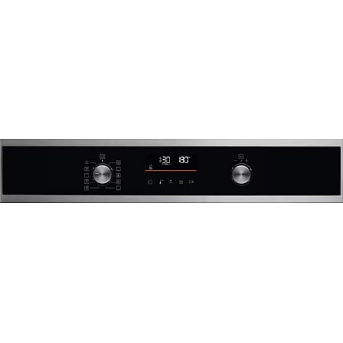 Духовой шкаф Electrolux электрический, 65л, A+, дисплей, конвекция, пиролиз, телескопические направляющие, черный