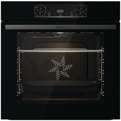 Духова шафа Gorenje електрична, 77л, A+, дисплей, макс.темп.- 300, IconLed, чорний