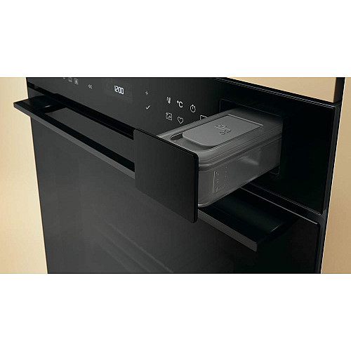 Духовой шкаф Whirlpool электрический, 73л, A+, дисплей, конвекция, пиролиз, телескопические направляющие, черный
