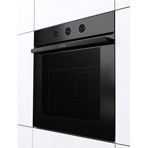 Духова шафа Gorenje електрична, 77л, A+, пара, дисплей, чорний