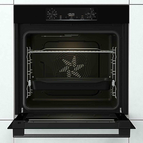 Комплект Gorenje (духовка электрическая BO6735E05B + поверхность газовая на стекле GTW641EB), 743549, черный