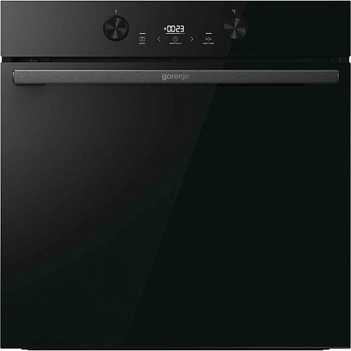 Духовой шкаф Gorenje электрический, 77л, A+, пар, дисплей, пиролиз, черный