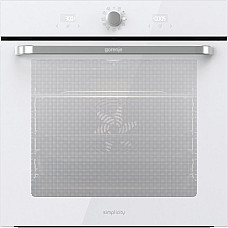 Духова шафа Gorenje електрична, 77л, A, пара, дисплей, макс.темпер.-300,  білий