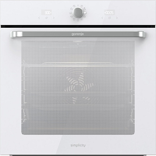 Духова шафа Gorenje електрична, 77л, A, пара, дисплей, макс.темпер.-300,  білий