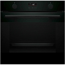 Духовой шкаф Bosch электрический, 76л, A, дисплей, конвекция, телескопические направляющие, черный