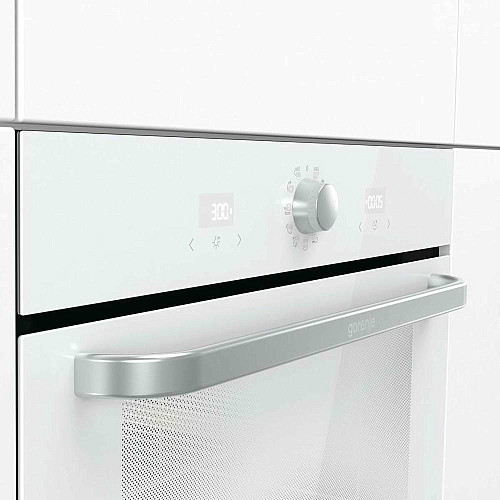 Духова шафа Gorenje електрична, 77л, A, пара, дисплей, макс.темпер.-300,  білий