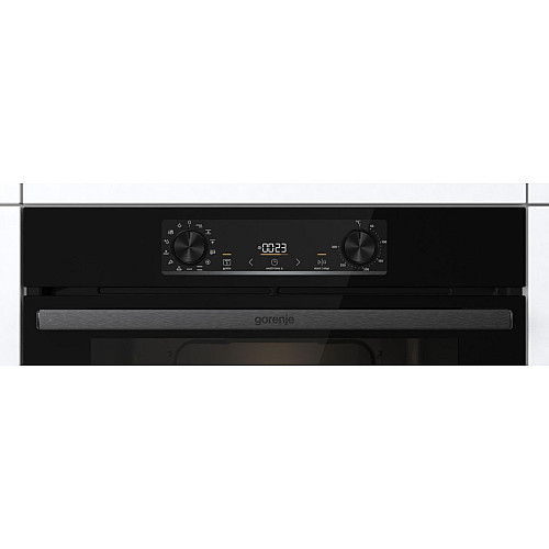 Духова шафа Gorenje електрична, 77л, A+, дисплей, макс.темп.- 300, IconLed, чорний