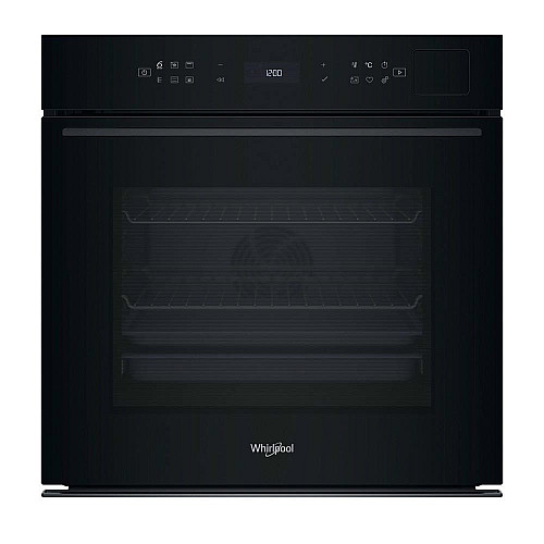 Духова шафа Whirlpool електрична, 73л, A+, дисплей, конвекція, піроліз, телескопічні напрямні, чорний