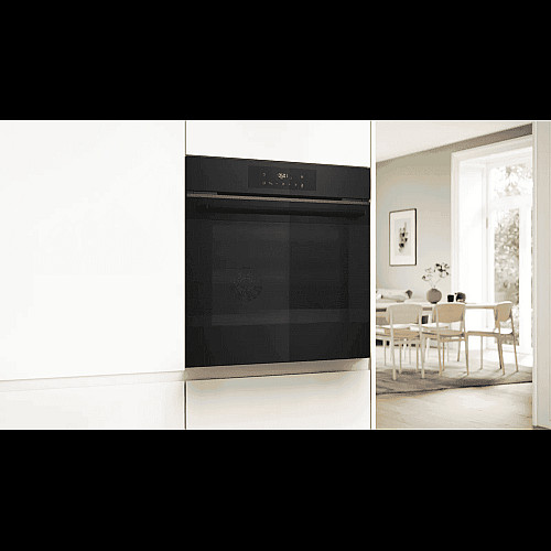 Духовой шкаф Bosch электрический, 76л, A, дисплей, конвекция, телескопические направляющие (2 уровня), черный