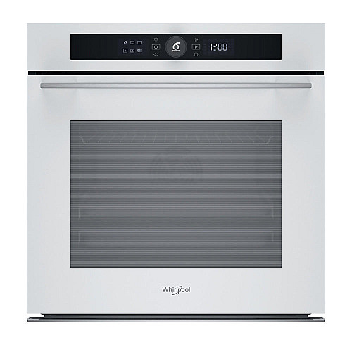 Духова шафа Whirlpool електрична, 73л, A+, дисплей, конвекція, піроліз, телескопічні напрямні, білий