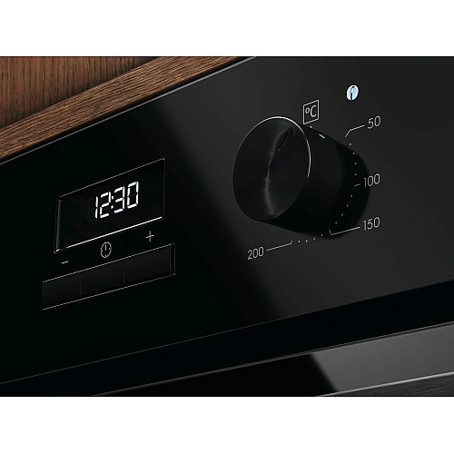 Духова шафа Electrolux електрична, 65л, A, дисплей, конвекція, чорний