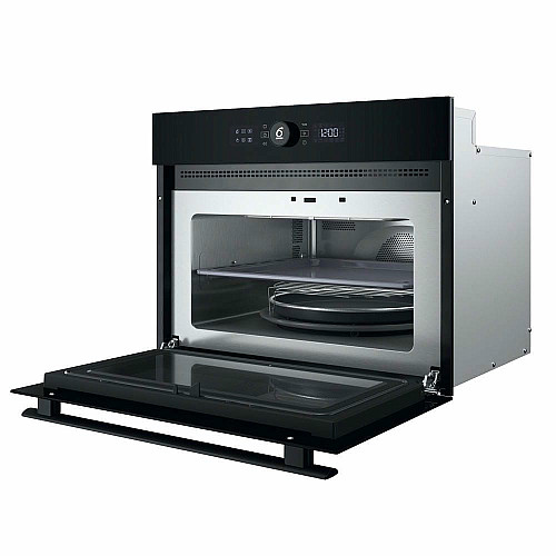 Духовой шкаф Whirlpool электрический компактный, 40л, дисплей, конвекция, ф-ция микроволн, черный