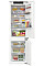 Холодильник Gorenje вбудований з нижн. мороз., 177x69x55см, 2 двері,252(76)л, А+, NF+, Зона св-ті, Диспл, Wi-Fi, Біли