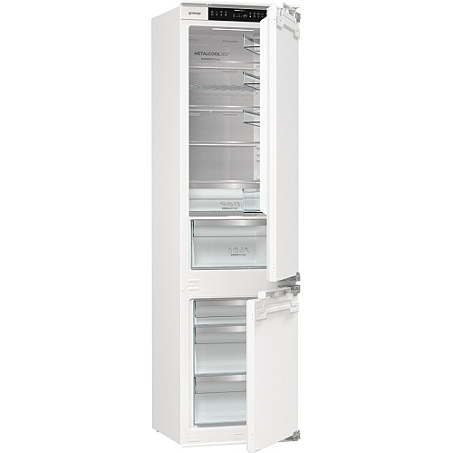 Холодильник Gorenje вбудований з нижн. мороз., 193,7x69x55см, 2 двері,284(76)л, А+, NF+, Зона св-ті, Диспл, Wi-Fi, Біли