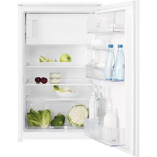 Холодильник Electrolux встроенный с верхн. мороз., 87.3x55х55, холод.отд.-109л, мороз.отд.-14л, 1дв., E, ST, белый