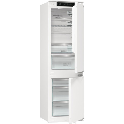 Холодильник Gorenje вбудований з нижн. мороз., 177x69x55см, 2 двері,252(76)л, А+, NF+, Зона св-ті, Диспл, Wi-Fi, Біли