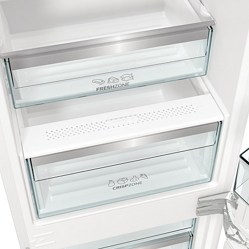 Холодильник Gorenje вбудований з нижн. мороз., 177x69x55см, 2 двері,244(68)л, А+, NF+, Зона св-ті, Диспл, Wi-Fi, Біли