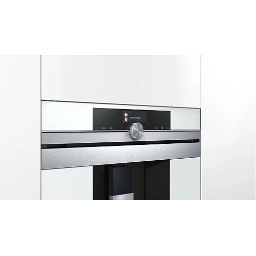 Кофемашина Siemens встроенная, 2.4л, зерно+молотая, автомат.капуч, LED-дисплей, авторецептов -30, белый