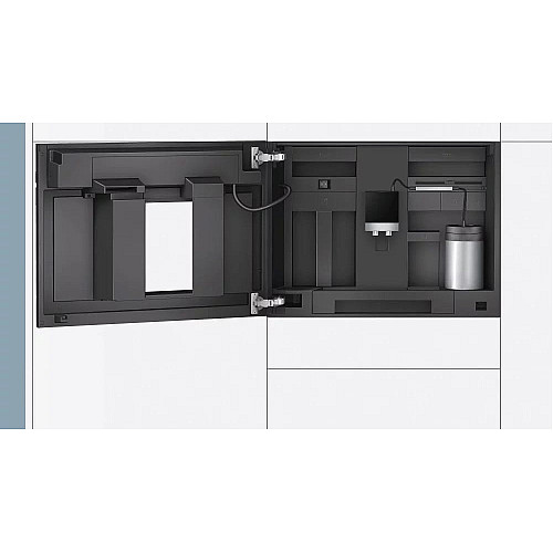 Кофемашина Siemens встроенная, 2.4л, зерно+молотая, автомат.капуч, LED-дисплей, авторецептов -30, белый