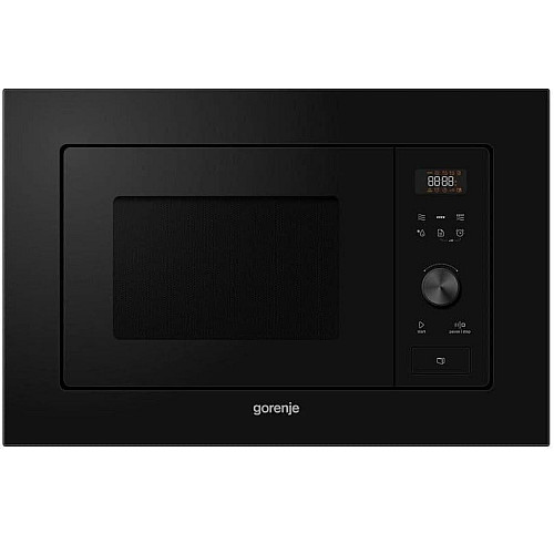 Микроволновая печь Gorenje встраиваемая, 20л, электр. управл., 800Вт, гриль, дисплей, черный