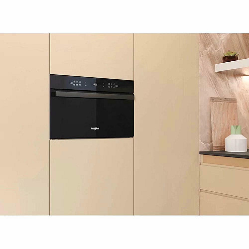 Микроволновая печь Whirlpool встроенная, 31л, электронное упр., 1000Вт, гриль, дисплей, черный