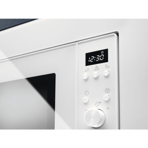 Мікрохвильова піч Electrolux вбудована, 17л, електрон. керування, 700Вт, дисплей, білий