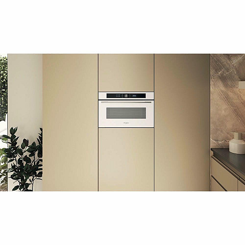 Микроволновая печь Whirlpool встроенная, 31л, электронное упр., 1000Вт, гриль, дисплей, белый