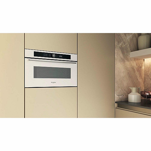 Микроволновая печь Whirlpool встроенная, 31л, электронное упр., 1000Вт, гриль, дисплей, белый
