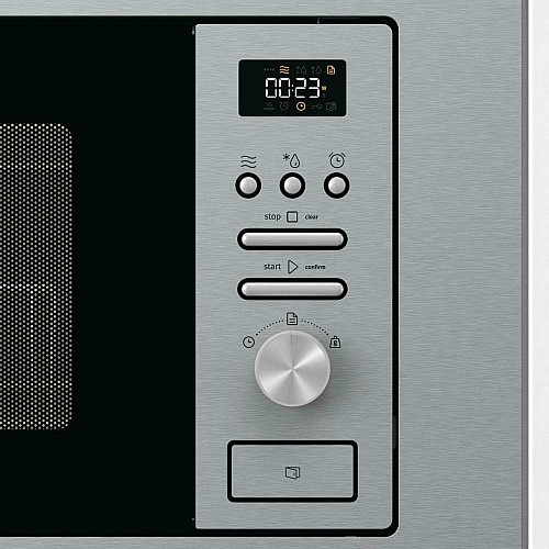 Піч Gorenje мікрохвильова, вбудовувана, 20л, 800Вт, гриль, дисплей, нерж