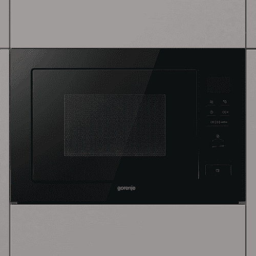 Микроволновая печь Gorenje встраиваемая, 25л, электр. управл., 900Вт, гриль, дисплей, черный