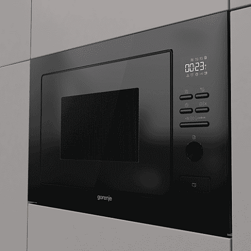 Микроволновая печь Gorenje встраиваемая, 25л, электр. управл., 900Вт, гриль, дисплей, черный
