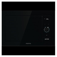 Мікрохвильова піч Gorenje вбудовувана Simplicity, 23л, міх. управл., 900Вт, гриль, дисплей, чорний