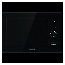 Микроволновая печь Gorenje встраиваемая Simplicity, 23л, мех. управл., 900Вт, гриль, дисплей, черный