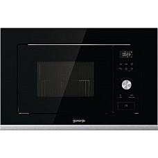 Мікрохвильова піч Gorenje вбудовувана, 20л, електр. управл., 800Вт, гриль, дисплей, чорний