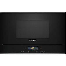 Мікрохвильова піч Siemens вбудована, 21л, електр. керув., 900Вт, гриль, дисплей, чорний