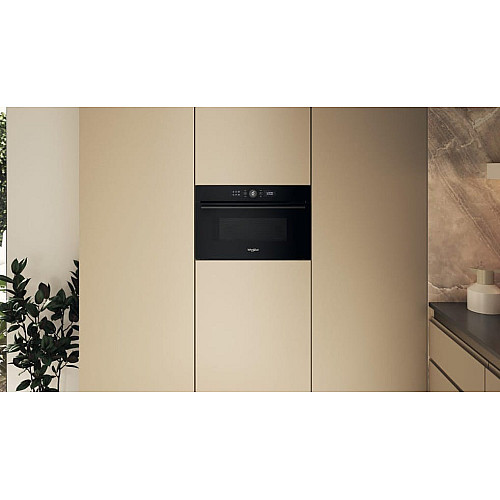 Микроволновая печь Whirlpool встроенная, 31л, электронное упр., 1000Вт, гриль, дисплей, черный