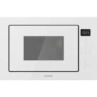 Микроволновая печь Gorenje встраиваемая, 25л, электр. управл., 900Вт, гриль, дисплей, приготовление на нескольких уровнях, белый