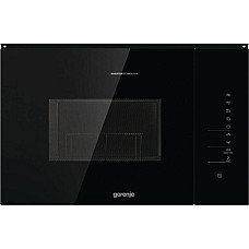 Мікрохвильова піч Gorenje вбудовувана, 25л, електр. управл., 900Вт, гриль, дисплей, інвертор, чорний