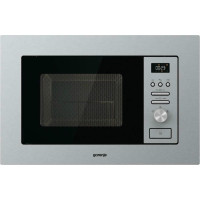 Піч Gorenje мікрохвильова, вбудовувана, 20л, 800Вт, гриль, дисплей, нерж