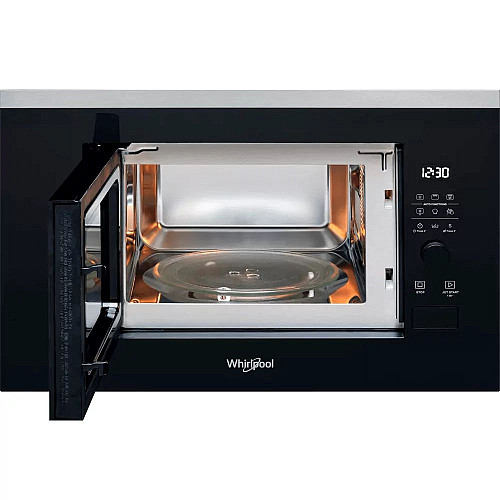 Мікрохвильова піч Whirlpool вбудована, 20л, електронне упр., 800Вт, дисплей, чорний