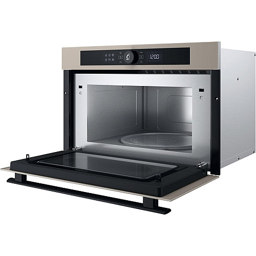 Микроволновая печь Whirlpool встроенная, 31л, электронное упр., 1000Вт, гриль, дисплей, бежевый