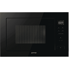 Мікрохвильова піч Gorenje вбудовувана, 25л, електр. управл., 900Вт, гриль, дисплей, чорний