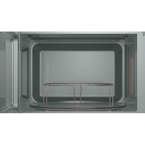 Микроволновая печь Bosch встроенная, 25л, электр. рул., 800Вт, гриль, дисплей, нержавеющая сталь